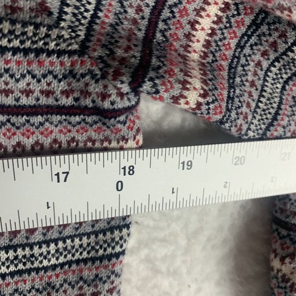 L.L. Bean Sweater Women's Small Multicolor Fair Isle Turtleneck Long Sleeve 7644 - Picture 5 of 8